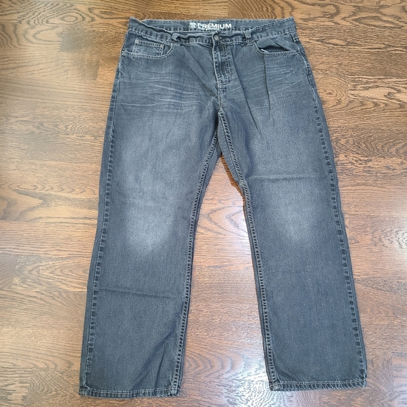 Route 66 Premium slim straight men's black jeans sz.38×30 - Picture 1 of 7